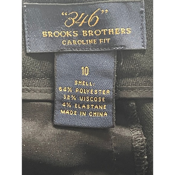 Brooks Brothers 346 Caroline Fit Black Dress Pants Womens Size 10 - Picture 5 of 8